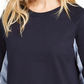 Tommy Hilfiger Moletom Feminino com Acabamento em Tecido Azul Marinho Tamanho Médio