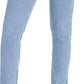 Calça jeans skinny listrada Dickies Junior's com punho, tamanho 1, azul