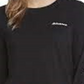 Camiseta Dickies Feminina Manga Longa Algodão com Detalhe de Logotipo Preto Tamanho XS
