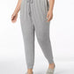 Calça jogger feminina plus size Joseph A cinza tamanho 2X