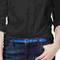 Camisa Tommy Hilfiger feminina de algodão com aba enrolada, tamanho P, azul-marinho