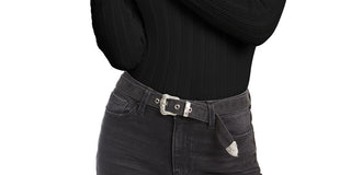 Suéter Pointelle Juniors Hooked Up By Iot Preto Tamanho Médio