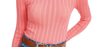 Suéter Pointelle Junior da Hooked Up by IOT Rosa Tamanho Grande