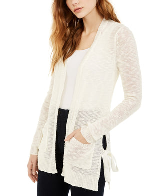 Cardigan com gravata lateral para meninos da IOT, tamanho X-S