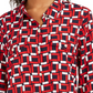 Túnica utilitária estampada feminina Tommy Hilfiger azul tamanho médio