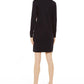 Vestido suéter feminino Tommy Hilfiger com zíper de um quarto, azul, tamanho X-G