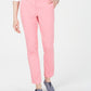 Calça reta feminina Tommy Hilfiger Hampton, rosa, tamanho 12