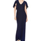 Vestido Capelet Feminino Jessica Howard, Cinza Escuro, Tamanho 14