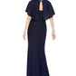 Vestido Capelet Feminino Jessica Howard, Cinza Escuro, Tamanho 14