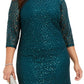 Vestido de renda com bolinhas disco plus size Jessica Howard feminino verde escuro tamanho 16W