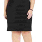 Vestido feminino Jessica Howard preto com acabamento ilusionista, manga curta, gola joia, abaixo do joelho, para usar no trabalho, tamanho 14W