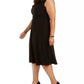 Vestido midi plus size feminino Jessica Howard e jaqueta de renda chevron cinza tamanho 14W
