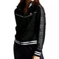 Jaqueta de corrida feminina Champion Jock Tag Sleeve Tricot, preta, tamanho pequeno
