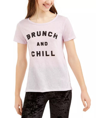 Camiseta estampada Love Tribe Juniors Brunch And Chill azul brilhante tamanho médio