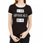 Camiseta Love Tribe Junior's Obviously Busy Graphic Ringer Preta Tamanho Médio