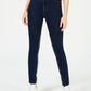Calça jeans skinny feminina La La Anthony Power-Zip Stiletto cintura alta azul tamanho 6