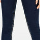 Calça jeans skinny feminina La La Anthony Power-Zip Stiletto cintura alta azul tamanho 6