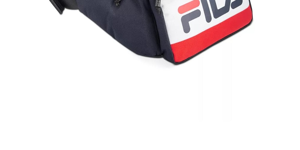 Bolsa de cintura Fila Lindon Logo Masculina Azul Marinho Tamanho Regular