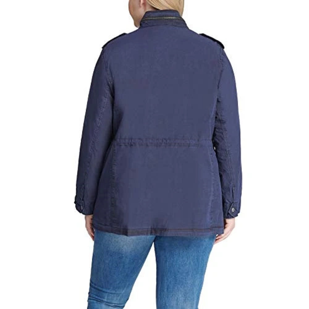 Jaqueta de campo leve de algodão Levi's feminina, azul-marinho, tamanho pequeno