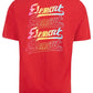Camiseta masculina Element Evanston com estampa gráfica e logotipo vermelho brilhante, tamanho grande