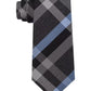 Gravata Slim Xadrez Rubi Masculina Kenneth Cole Reaction Azul Marinho Tamanho Regular
