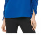 Blusa Calvin Klein Feminina Gola Redonda Manga Cordão Azul Tamanho XG