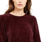Suéter feminino Michael Kors de manga comprida roxo tamanho extragrande