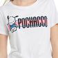Camiseta com estampa gráfica Pochacco da Love Tribe Junior, branca, tamanho pequeno