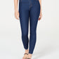Calça jeans skinny Tinseltown Junior's High Rise Raw Hem, azul marinho, tamanho 9