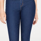 Calça jeans skinny Tinseltown Junior's High Rise Raw Hem, azul marinho, tamanho 9