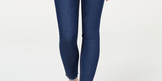 Calça jeans skinny Tinseltown Junior's High Rise Raw Hem, azul marinho, tamanho 9