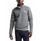 Suéter masculino The North Face Sherpa Patrol com botões de pressão e gola alta, cinza, tamanho pequeno