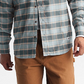 Camisa de flanela xadrez Thermocore masculina The North Face com botões e manga comprida, cinza, tamanho pequeno