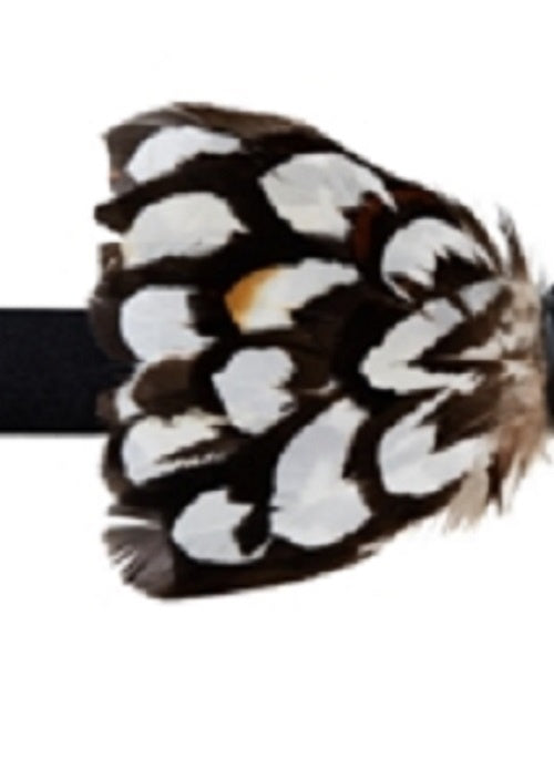 Gravata borboleta pré-amarrada de penas masculina Tallia laranja tamanho regular