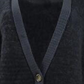 Cardigan feminino Free People Snow Drop, preto, tamanho X-S