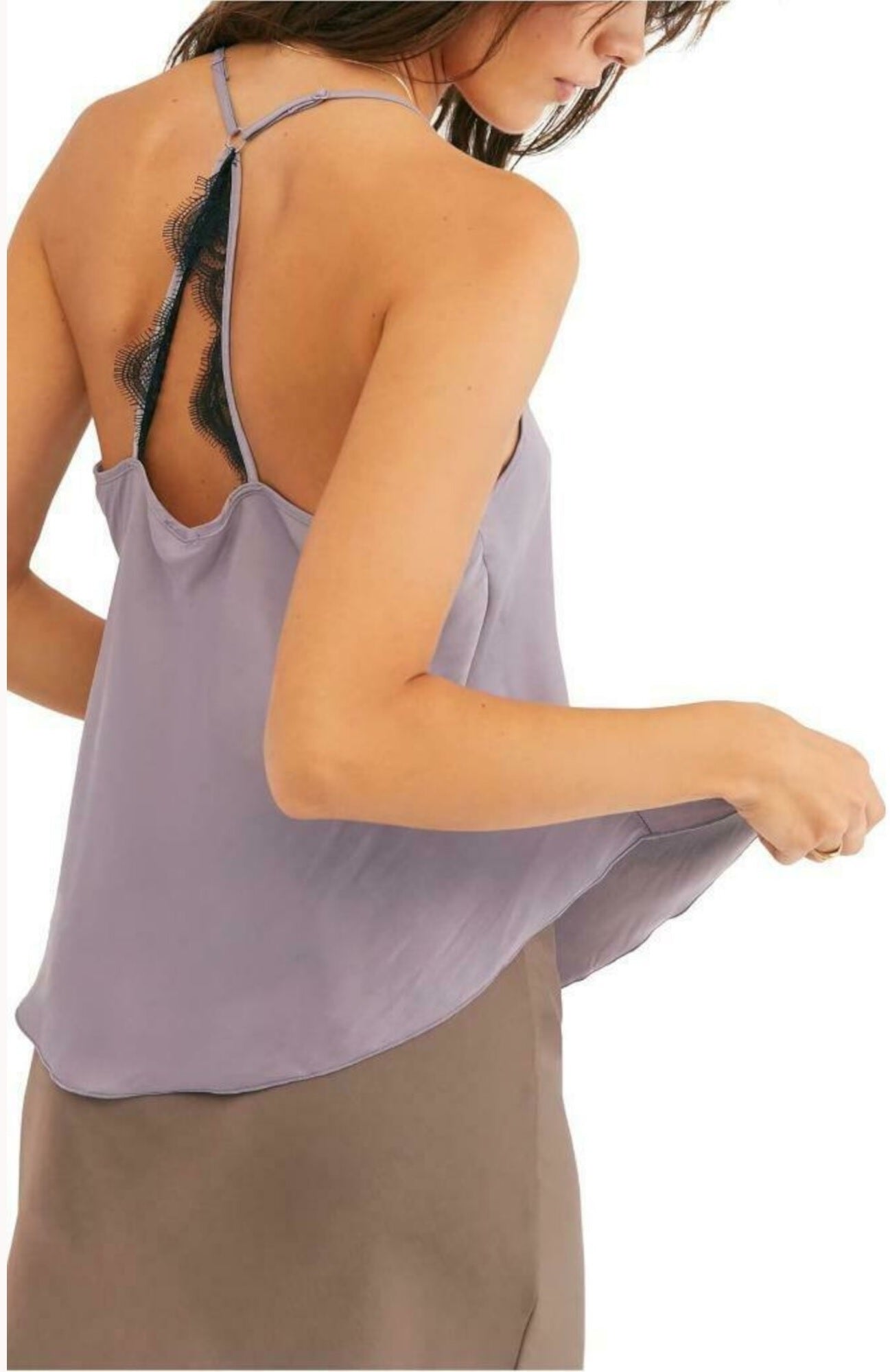 Camisola Starlight Feminina Free People Roxo Escuro Tamanho P