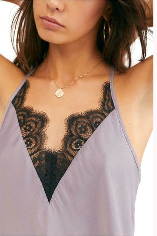 Camisola Starlight Feminina Free People Roxo Escuro Tamanho P