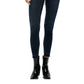 Calça jeans skinny feminina Free People azul marinho com bolso e zíper, tamanho 30