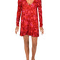 Top Hello Lover com decote em V e abertura para fechadura, tamanho pequeno, vermelho, para mulheres, da Free People