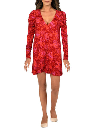 Top Hello Lover com decote em V e abertura para fechadura, tamanho pequeno, vermelho, para mulheres, da Free People