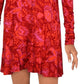 Top Hello Lover com decote em V e abertura para fechadura, tamanho pequeno, vermelho, para mulheres, da Free People