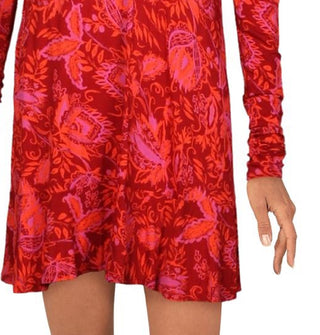 Top Hello Lover com decote em V e abertura para fechadura, tamanho pequeno, vermelho, para mulheres, da Free People