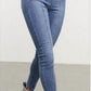 Calça jeans skinny Feel Alright feminina da Free People, azul escuro, tamanho 27