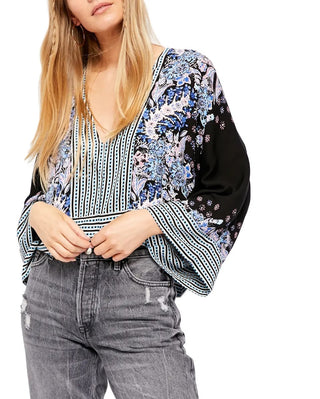Blusa Mix N Match Feminina Free People Preta Tamanho P