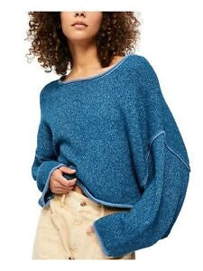 Suéter Bardot Feminino Free People Azul Marinho Tamanho P