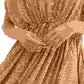 Vestido curto feminino One Fine Day com estampa floral, marrom, tamanho médio, da Free People