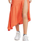 Saia feminina Lola com fenda assimétrica Free People, laranja brilhante, tamanho 6