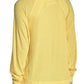 Camiseta térmica feminina Santa Clara da Free People, amarela, tamanho pequeno