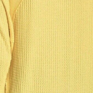 Camiseta térmica feminina Santa Clara da Free People, amarela, tamanho pequeno