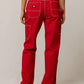 Calça Dickies Carpenter Trendy Feminina Vermelha Tamanho 22W